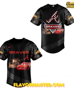 Atlanta Braves x Lightning McQueen Version Baseball Jersey