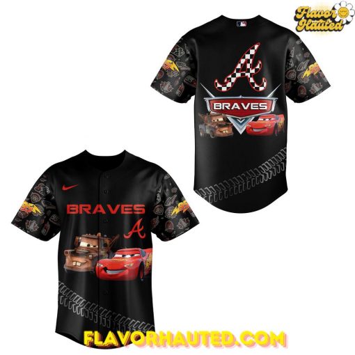 Atlanta Braves x Lightning McQueen Version Baseball Jersey