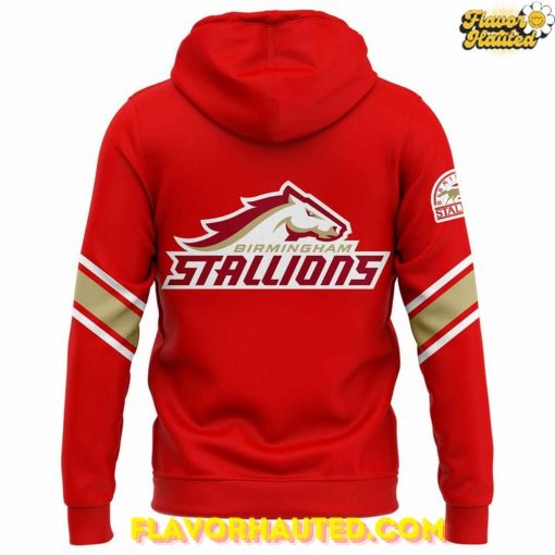 Birmingham Stallions Football 2025 Special Red Hoodie