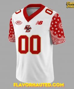 Boston College Eagles Red Bandana Limited Edition 2025 Football Jersey