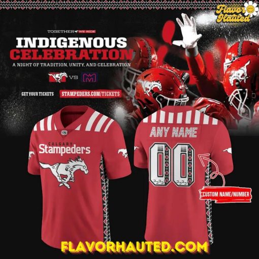 Calgary Stampeders x Indigenous Month Limited Edition 2025 Football Jersey