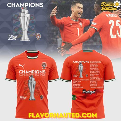 Champions UEFA Nations League 2025 Portugal Team Limited T-Shirt