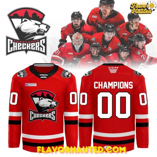 Charlotte Checkers Champions American Hockey League 2025 Limited Edition Jersey