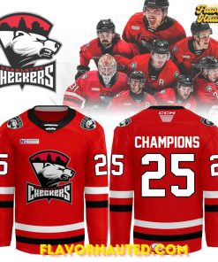 Charlotte Checkers Champions American Hockey League 2025 Limited Edition Jersey 4