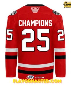 Charlotte Checkers Champions American Hockey League 2025 Limited Edition Jersey 6