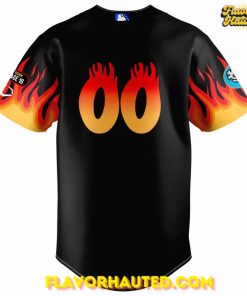 Charlotte Knights Flame 2025 Special Baseball Jersey 3
