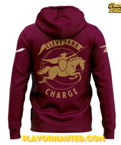 Cleveland Charge New Identity Logo 2025 Special Red Hoodie 3