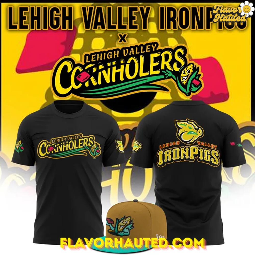 Coal Cracker Cornhole x Lehigh Valley IronPigs 2025 Limited Edition T-Shirt Coal Cracker Cornhole x Lehigh Valley IronPigs 2025 Limited Edition T-Shirt