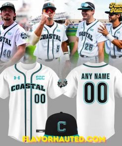Coastal Carolina 2025 Custom Baseball Jersey