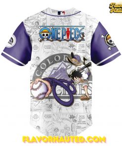Colorado Rockies One Piece Night Game Special Baseball Jersey 3