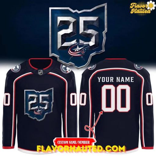 Columbus Blue Jackets 25th Anniversary Season Special Hockey Jersey