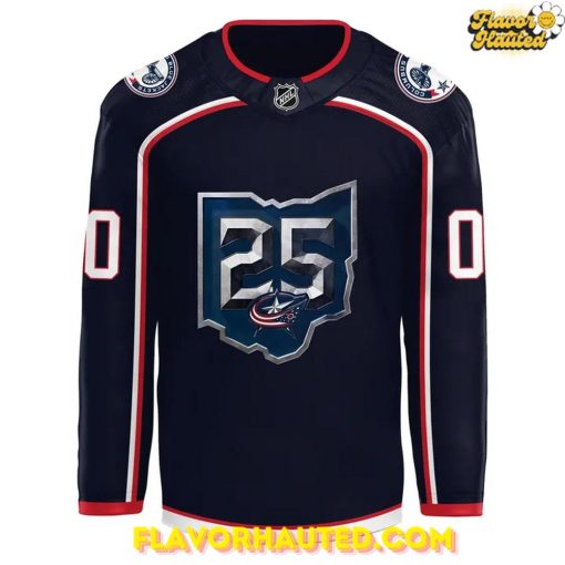 Columbus Blue Jackets 25th Anniversary Season Special Hockey Jersey