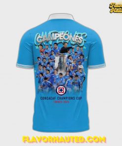 Cruz Azul 2025 Concacaf Champions Limited Edition Polo Shirt 3