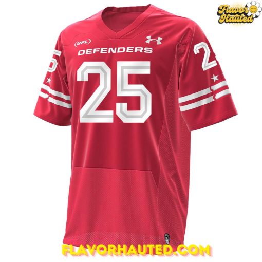 DC Defenders 2025 UFL Champions Special Red Football Jersey