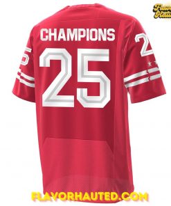 DC Defenders 2025 UFL Champions Special Red Football Jersey 3