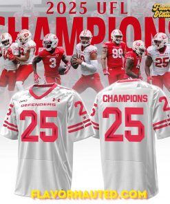DC Defenders 2025 UFL Champions Special White Football Jersey
