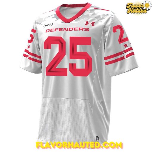 DC Defenders 2025 UFL Champions Special White Football Jersey