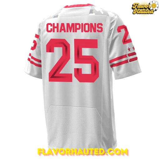 DC Defenders 2025 UFL Champions Special White Football Jersey