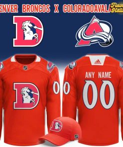 Denver Broncos x Colorado Avalanche Special Hockey Jersey