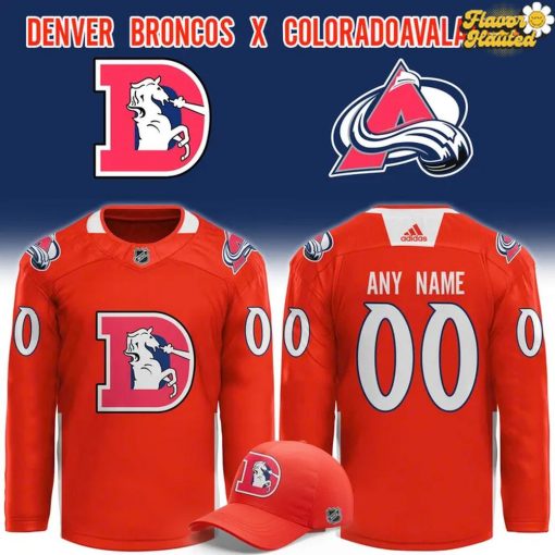 Denver Broncos x Colorado Avalanche Special Hockey Jersey