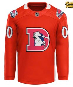 Denver Broncos x Colorado Avalanche Special Hockey Jersey