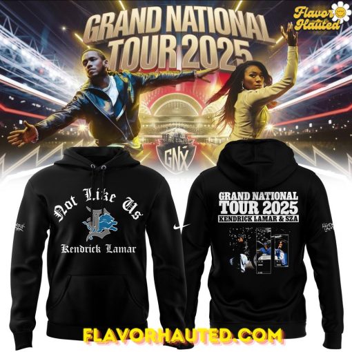 Detroit Lions x Kendrick Lamar & SZA Grand National Tour 2025 Special Hoodie