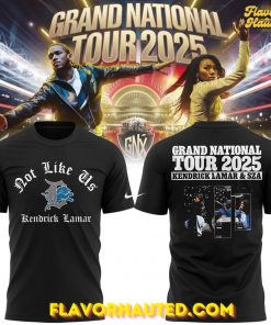 Detroit Lions x Kendrick Lamar & SZA Grand National Tour 2025 Special T-Shirt