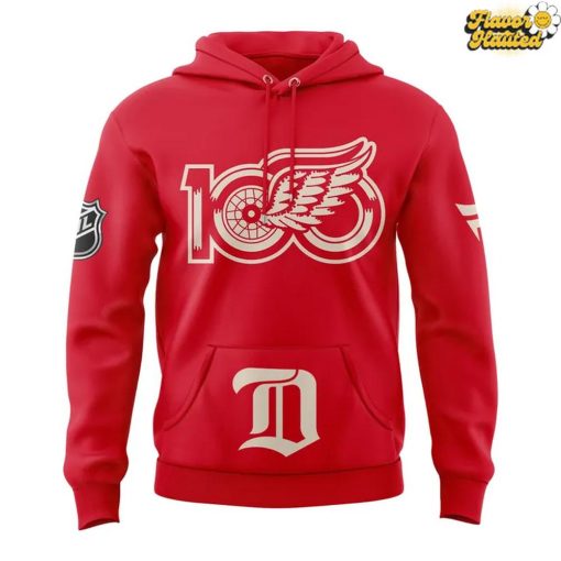 Detroit Red Wings 100 Years of Hockeytown Limited Edition Hoodie