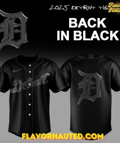 Detroit Tigers Back In Black Special Baseball Jersey