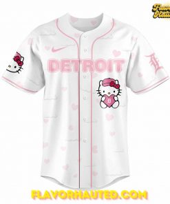 Detroit Tigers Hello Kitty Night Special Baseball Jersey