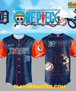 Detroit Tigers One Piece Night Game Limited Edition Blue Baseball Jersey