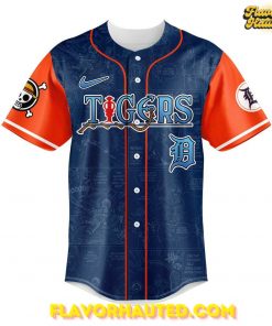 Detroit Tigers One Piece Night Game Limited Edition Blue Baseball Jersey