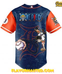 Detroit Tigers One Piece Night Game Limited Edition Blue Baseball Jersey 3