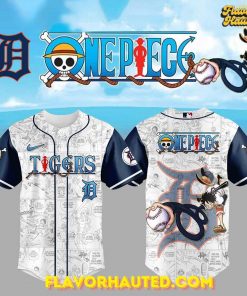 Detroit Tigers One Piece Night Game Limited Edition White Baseball Jersey