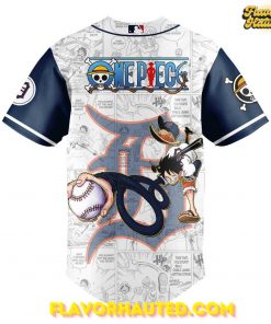 Detroit Tigers One Piece Night Game Limited Edition White Baseball Jersey 3