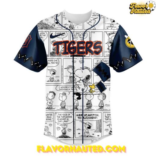 Detroit Tigers x Peanuts Night Special Baseball Jersey