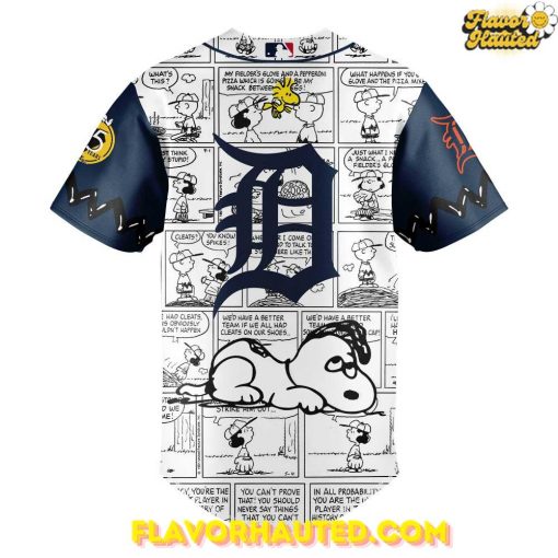 Detroit Tigers x Peanuts Night Special Baseball Jersey