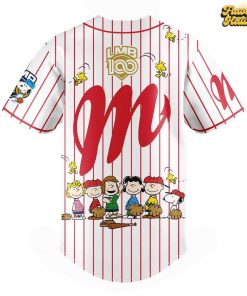 Diablos Rojos del México 100 Años De Historia Peanuts Night Special Baseball Jersey 3