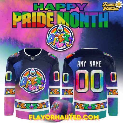 Edmonton Oilers Happy Pride Month 2025 Hockey Jersey