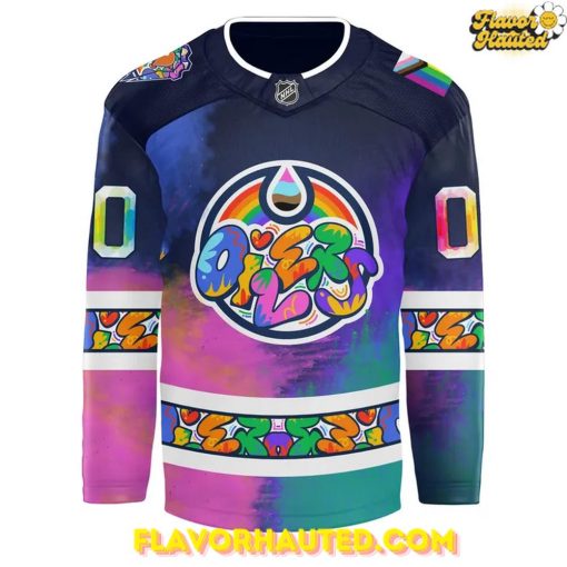 Edmonton Oilers Happy Pride Month 2025 Hockey Jersey