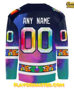 Edmonton Oilers Happy Pride Month 2025 Hockey Jersey 3