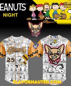 El Paso Chihuahuas 75th Anniversary of Peanuts Limited Edition Jersey