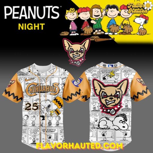 El Paso Chihuahuas 75th Anniversary of Peanuts Limited Edition Jersey