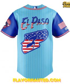 El Paso Chihuahuas Independence Day 2025 Special Baseball Jersey 3