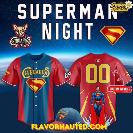 El Paso Chihuahuas Superman 2025 Limited Edition Baseball Jersey