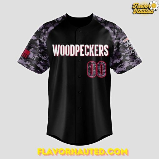 Fayetteville Woodpeckers Black Ops Black Limited Edition 2025 Baseball Jersey