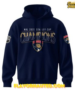Florida Panthers Champion NHL 2025 Stanley Cup Navy Blue Hoodie