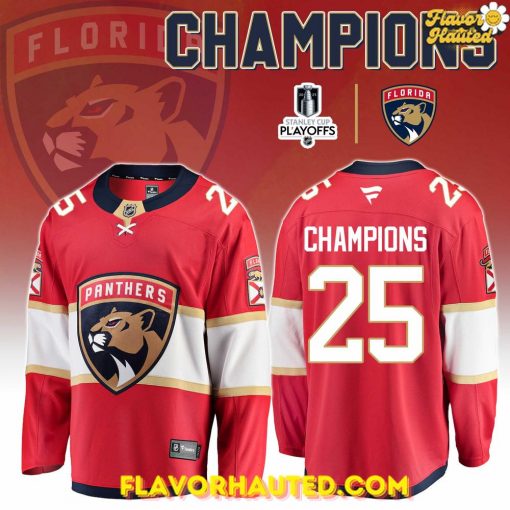 Florida Panthers Champion NHL 2025 Stanley Cup Special Hockey Jersey
