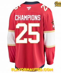 Florida Panthers Champion NHL 2025 Stanley Cup Special Hockey Jersey 3