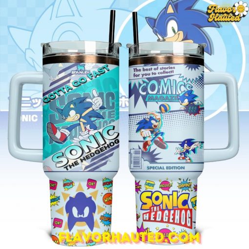 Gotta Go Fast Sonic The Hedgehog Limited Edition Stanley Tumbler 40oz